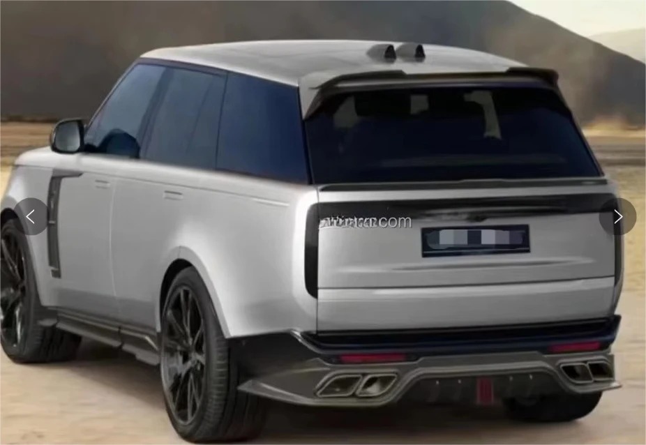 For RR vogue 2023 Base Upgrade to MANSORY Version Front and Rear Lip  Gloss Black with Exhaust  Body Kit